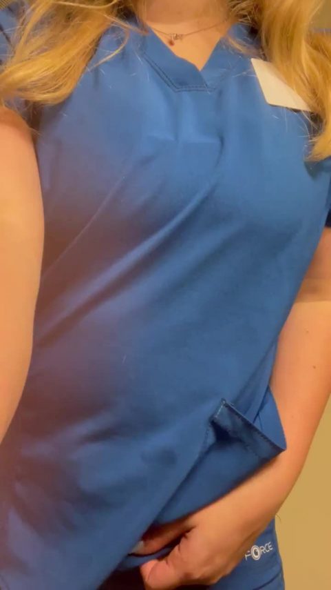 Do my tits still glance very good when the scrubs commence to arrive of[f]…?